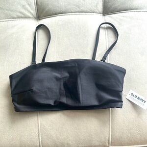 Black bathing suit top